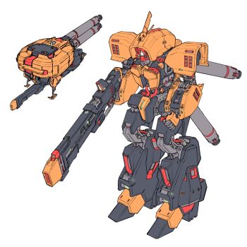 advance_of_zeta aircraft alternate_form beam_rifle cable colored_lineart commentary_request derivative_work energy_gun gundam highres korean_commentary landing_gear machinery mecha mecha_focus mobile_suit no_humans one-eyed original prototype_asshimar radio_antenna redesign robot science_fiction unfinished weapon white_background youy1213