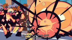 2boys 4girls animated audible_music battle car coin destruction firing gun handgun holding holding_gun holding_weapon jeep kneesocks_(psg) long_hair motor_vehicle multiple_boys multiple_girls panty_&amp;_stocking_with_garterbelt panty_(psg) polyester_(psg) polyurethane_(psg) scanty_(psg) see-through_(psg) short_hair sound stocking_(psg) tagme video weapon