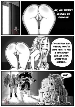 absurdres all_fours artist_name artist_request boku_no_hero_academia dark_room dialogue_box endeavor_(boku_no_hero_academia) eri_(boku_no_hero_academia) hawks_(boku_no_hero_academia) highres horn kneeling loli orufowan presenting_anus presenting_pussy sex sex_from_behind source_request uncensored