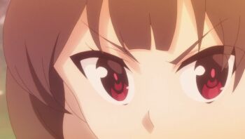 2girls age_difference animated animated_gif anime_screenshot bath blonde_hair blue_eyes breasts brown_hair darkness_(konosuba) female_focus kono_subarashii_sekai_ni_shukufuku_wo! large_breasts legs loli long_hair megumin multiple_girls onsen punching red_eyes short_hair small_breasts water