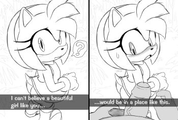 amy_rose ass ass_focus back backless_dress backless_outfit bare_legs blush boots bracelet dress erection excito flat_chest glans gloves grass hairband huge_ass inminent_sex jewelry jungle legs loli looking_up looking_up_at_viewer medium_hair nature nervous no_panties penis petite pov sega size_difference sonic_(series) sonic_adventure sweatdrop tail veins