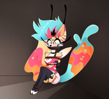 absurdres bdsm beelzebub_(helluva_boss) bondage bound bound_and_gagged hellaverse helluva_boss highres kidnapped tied_up_(nonsexual)