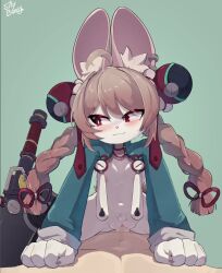 1boy 1girl :3 ahegao ahoge animal_ear_fluff animal_ears animated axe blush bouncing_breasts braid breasts bright_pupils cowgirl_position cum cum_in_pussy ear_piercing ejaculation furry furry_female furry_with_non-furry girl_on_top hetero highres interspecies long_hair long_sleeves looking_at_viewer naughty_face open_mouth penis piercing pink_hair pov pussy pussy_juice rabbit_ears rabbit_girl red_eyes sex short_eyebrows silly_bunny small_breasts smile straddling tagme thick_eyebrows thighs torogao twin_braids uncensored vaginal video white_fur white_pupils zenless_zone_zero zhao_(zenless_zone_zero)