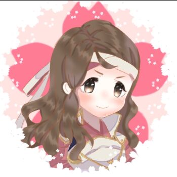 Rule 34 | 1girl, armor, brown eyes, brown hair, fire emblem, fire emblem fates, hana (fire emblem), headband, japanese armor, japanese clothes, long hair, looking at viewer, nintendo, samurai, solo, ubsd18