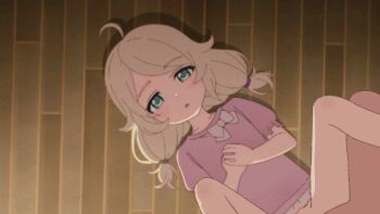 1boy 1girl animated animated_gif hetero idolmaster idolmaster_cinderella_girls loli non-web_source pov sex yusa_kozue