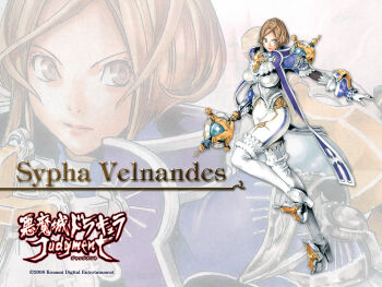 blonde_hair castlevania_(series) castlevania_judgment obata_takeshi official_art official_wallpaper staff sypha_belnades