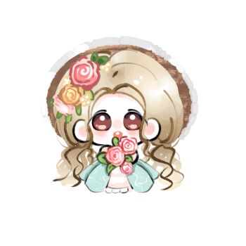 Rule 34 | 1girl, absurdly long hair, aqua dress, blonde hair, bouquet, brown eyes, brown hat, chibi, chinese commentary, commentary request, dress, fengmi youzi hua, flower, frilled dress, frilled headwear, frills, happy, hat, hat flower, highres, holding, holding bouquet, infinity nikki, layered dress, light blush, long dress, long hair, looking at viewer, low twintails, nikki (series), open mouth, pink flower, pink rose, pleated dress, rose, simple background, smile, solo, straight-on, straw hat, tareme, teeth, textless version, twintails, upper teeth only, verdant melodies (infinity nikki), very long hair, wavy hair, white background, white dress, white flower, yellow flower, yellow rose