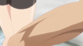 10s 1boy 1girl 2018 aged_down animated animated_gif anime_screenshot asou_miyuri ass bathroom bike_shorts blush censored doki_doki_little_ooya-san from_side head_out_of_frame hetero loli long_hair lowres nude rubbing shampoo shiny_skin sitting sitting_on_lap sitting_on_person thick_thighs thighhighs thighs washing_another water wet wet_clothes wet_hair