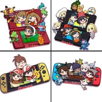 >_o +_+ 6+boys 6+girls :< :t ahoge alolan_form alolan_raichu amaimi aqua_eyes aqua_shirt arms_behind_head bag baseball_cap beanie bede_(pokemon) black_eyes black_hair black_hat black_shirt blonde_hair blue_eyes blue_jacket blush blush_stickers bow bracelet braid brendan_(pokemon) bright_pupils brown_hair cable_knit chase_(pokemon) chibi chibi_only clefairy closed_eyes closed_mouth clothed_pokemon commentary_request cooking_pot cosmog cosplay_pikachu crossed_arms curly_hair curry curry_rice dark-skinned_male dark_skin dot_mouth dual_persona duffel_bag eating eevee elaine_(pokemon) elio_(pokemon) eyelashes floral_print_shirt flower food gallade gen_1_pokemon gen_3_pokemon gen_4_pokemon gen_7_pokemon gen_8_pokemon gladion_(pokemon) gloria_(pokemon) grass green_eyes green_hair green_hat grey_eyes grey_hat grin grookey hair_bow hair_ribbon hairband hand_on_own_face handheld_game_console hat hat_flower hatenna hau_(pokemon) holding holding_food holding_plate holding_pokemon holding_spoon holding_stick hop_(pokemon) idol_clothes jacket jewelry jitome legendary_pokemon lillie_(pokemon) litten long_hair malasada marnie_(pokemon) may_(contest)_(pokemon) may_(pokemon) morpeko morpeko_(full) mudkip multiple_boys multiple_girls nintendo nintendo_3ds nintendo_switch nostrils one_eye_closed open_clothes open_jacket open_mouth orange_shirt pikachu pikachu_pop_star pikachu_rock_star pink_bow plate pokemon pokemon:_let's_go_pikachu!_and_let's_go_eevee! pokemon_(creature) pokemon_omega_ruby_and_alpha_sapphire pokemon_on_arm pokemon_sun_and_moon pokemon_sword_and_shield pokemon_ultra_sun_and_ultra_moon pom_pom_(clothes) ponytail popplio purple_eyes purple_hair red_eyes red_hairband red_hat red_jacket red_ribbon red_shirt ribbon rice rowlet scorbunny selene_(pokemon) shirt short_hair short_sleeves silvally simple_background sleeveless sleeveless_shirt smile sobble sparkle spoon starter_pokemon_trio stick striped_clothes striped_shirt sweatdrop t-shirt tam_o'_shanter teeth through_medium through_screen torchic trace_(pokemon) treecko twin_braids twintails twitter_username two-tone_shirt victor_(pokemon) wally_(pokemon) white_background white_hair white_hat white_pupils wide_brim yellow_shirt z-move_trainer_pose z-ring