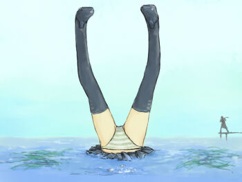 commentary_request hatsune_miku inugami-ke_no_ichizoku_pose maona0813 vocaloid