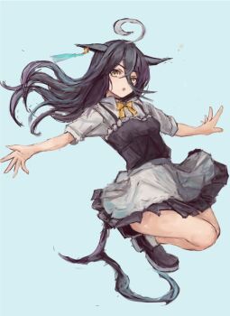 Rule 34 | 1girl, ahoge, animal ears, black choker, black hair, black tank top, bow, choker, collared shirt, commentary request, ear tag, earrings, hair between eyes, horse ears, horse girl, horse tail, jewelry, long bangs, long hair, long hair between eyes, looking at viewer, manhattan cafe (umamusume), multicolored hair, parted lips, shirt, shoes, short sleeves, simple background, single earring, skirt, solo, tail, tank top, umamusume, white hair, white shirt, white skirt, yanagi wakana, yellow bow, yellow eyes