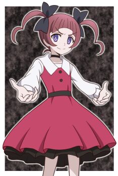 1girl bad_tag brown_hair digimon digimon_beatbreak looking_at_viewer pixiv_(2917301) smile twintails yamada_haruko