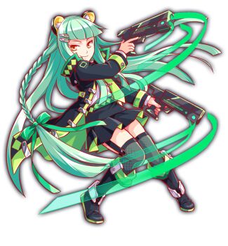 1girl adapted_costume alternate_costume animal_ear_fluff animal_ears anime_coloring artist_request bear_ears black_boots black_coat black_collar black_garter_straps black_skirt black_sleeves blunt_ends blunt_sidelocks boots bow braid coat collar collared_coat crash_fever dual_persona fingernails fishnet_thighhighs fishnets full_body game_cg garter_straps green_bow green_hair green_necktie green_trim grey_thighhighs gun hair_bow hair_ornament hairclip high_collar holding holding_gun holding_weapon knee_boots knees_together_feet_apart leaning_to_the_side long_hair long_sidelocks long_sleeves looking_to_the_side low-braided_long_hair low-tied_long_hair necktie number_print numbered official_alternate_costume official_art ose_(crash_fever) outline pencil_skirt pleated_skirt print_sleeves red_outline shirt side_braid sidelocks skirt smile solo square square_print standing straight_hair tachi-e thighhighs third-party_source tie_clip transparent_background two-sided_coat two-sided_fabric two-sided_skirt very_long_hair weapon white_shirt yellow_eyes