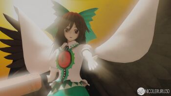 3d blender_(medium) highres reiuji_utsuho tagme touhou utsuho