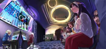 Rule 34 | 6+boys, 6+girls, absurdres, angry, aozaki aoko, arcade cabinet, arcueid brunestud, arima miyako, beffen m, black hair, blue bow, blue hair, blue skirt, blue sweater, bow, brown hair, capelet, cheering, chibi, chibi only, ciel (tsukihime), cigarette, coat, crossed arms, crying, dark skin, dress, dual persona, everyone, fighting game, grey hair, hair bow, hair over one eye, highres, holding, holding cigarette, indoors, kishima kouma, kohaku (tsukihime), len (tsukihime), long hair, mecha hisui, melty blood, michael roa valdamjong, multiple boys, multiple girls, muscular, muscular male, neco-arc chaos, night of wallachia, nrvnqsr chaos, official alternate color, own hands clasped, pale skin, pantyhose, pink hair, playing games, playing video games, ponytail, purple hair, red bow, red capelet, red dress, red eyes, red hair, riesbyfe stridberg, school uniform, short hair, sion eltnam (type-moon), sion eltnam atlasia, skirt, smile, surprised, sweater, tohno akiha, tohno shiki, trench coat, tsukihime, twintails, two side up, white bow, white hair, white len (tsukihime), white pantyhose, yumizuka satsuki