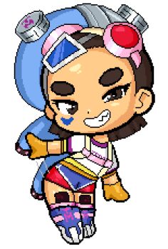 1girl bike_shorts bike_shorts_under_shorts brown_eyes brown_hair calamity33 chibi child dolphin_shorts emi_(fighting_vipers) fighting_vipers fighting_vipers_2 forehead gloves goggles goggles_on_head leggings lowres naughty_face outline sega sharp_teeth shirt short_hair shorts shorts_under_shorts smile solo spanking spanking_self sticker sticker_on_face strap stuffed_animal stuffed_toy teddy_bear teeth thick_eyebrows white_outline white_shirt