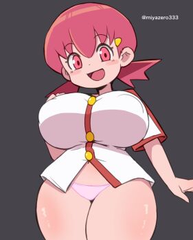 1girl breasts highres large_breasts miyazero nintendo panties pokemon pokemon_hgss solo underwear whitney_(pokemon)