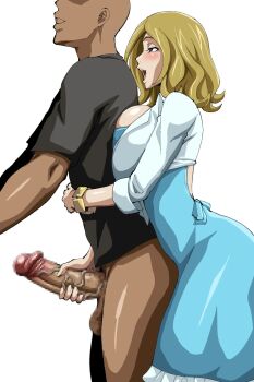 1girl breasts censored code_geass handjob highres iwao178 large_breasts milly_ashford