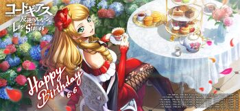 code_geass code_geass:_lost_stories flower highres oldrin_zevon rose tagme tea_set