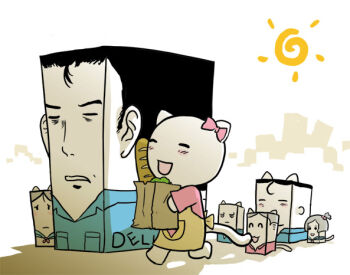 Rule 34 | 3boys, 4chan, 4girls, abe takakazu, apron, bag, black hair, blue shirt, blush, bow, box, bread, cat, closed eyes, closed mouth, collared shirt, cube, dan kim, dell, food, frown, grocery bag, happy, kuso miso technique, long sleeves, meme, moot, multiple boys, multiple girls, open mouth, pink bow, pink shirt, sad, school uniform, serafuku, server (computer), shadow, shirt, shopping bag, short hair, side ponytail, smile, standing, sun, tail, teeth, walking, what, white fur, yaranaika