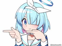 +_+ 2girls :&lt; animated arona_(blue_archive) audible_music bent_over black_choker black_eyes black_hairband black_pantyhose black_sailor_collar black_serafuku black_shirt black_skirt blue_archive blue_eyes blue_halo blue_shirt braid choker closed_mouth collarbone colored_inner_hair cowboy_shot dancing expressionless female_focus from_behind grin hair_ornament hair_over_one_eye hairband hairclip half-closed_eyes halo hands_up happy jitome live2d long_hair long_sleeves looking_at_viewer looking_to_the_side looping_animation lower_body midriff miniskirt multicolored_hair multiple_girls one_eye_covered open_mouth pantyhose pink_hair pink_halo plana_(blue_archive) pleated_skirt sailor_collar school_uniform serafuku shirt sidelocks simple_background single_braid skirt smile smug sound tagme third-party_edit tsunderemaids two-tone_hair upper_body video white_background white_choker white_hair white_hairband white_sailor_collar white_skirt