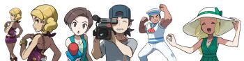 10s beauty_(pokemon) derivative_work gabby_(pokemon) lady_(pokemon) nintendo npc_trainer official_art pokemon pokemon_oras sailor_(pokemon) ty_(pokemon) vector_trace