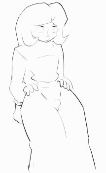 animated animated_gif clothes_grab dry_humping hibris_(character) humping indie_virtual_youtuber irisu_(vtuber) non-web_source original skirt_grab sweater thigh_sex thighs torso_grab virtual_youtuber