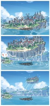 ! genshin_impact highres mondstadt_city no_humans water water_drop windmill xinzoruo