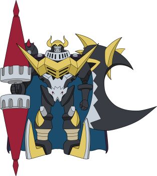 Rule 34 | absurdres, dark knight, darkknightmon, digimon, digimon (creature), highres, looking at viewer, solo, transparent background