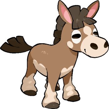 animal_focus black_eyes closed_mouth commentary_request full_body gen_7_pokemon horse jaggy_lines kawaanago looking_at_viewer lowres mudbray nintendo no_humans nostrils outline pokemon pokemon_(creature) pokemon_focus simple_background smile solo standing transparent_background white_background white_outline