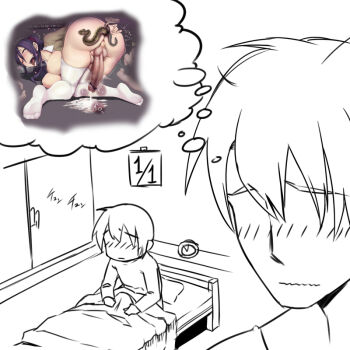 Rule 34 | 1futa, anal, anal object insertion, animal, creature inside, cum, daydream, dreaming, ejaculation, futanari, happy new year, hatsuyume, lonely, new year, object insertion, sketch, snake, sweater, thighhighs, yaziri