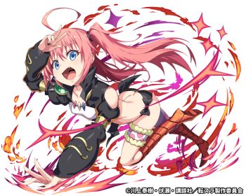 1girl ass breasts butt_crack milim_nava official_art pink_hair smile solo source_request tagme tensei_shitara_slime_datta_ken