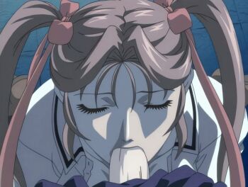 00s 1futa 1girl 2005 american animated animated_gif bible_black bible_black_new_testament blush brown_hair closed_eyes fellatio futa_with_female futanari hair_ribbon jody_crowley multiple_girls night oral penis ribbon shin_bible_black tagme tan thighhighs toudou_yuki twintails uncensored