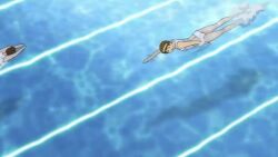 6+girls air_bubble animated aoi_minamo armpits asphyxiation ass bikini black_hair blowing_bubbles blush breasts brown_eyes brown_hair bubble butt_crack cameltoe curvy dark-skinned_female dark_skin drowning grey_eyes grin hairband happy highres hip_focus itou_yukino kickboard large_breasts looking_back medium_breasts mikomoto_sayaka multiple_girls navel partially_submerged plump pool poolside real_drive short_hair skindentation smile sound sports_bikini standing submerged sweat swimming swimsuit tagme thighs tomboy underwater video water wet wide_hips