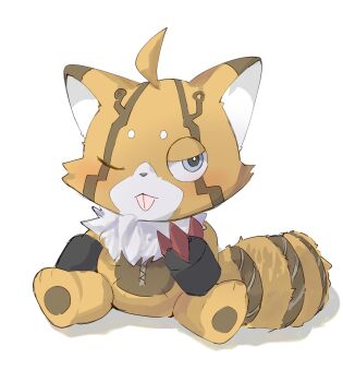 blue_eyes claws digimon digimon_(creature) mkz_dg one_eye_closed pristimon tail tongue tongue_out