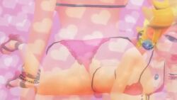 1girl 3d animated arm_support armpits arms_behind_back arms_up ass backboob bikini blonde_hair blue_eyes bouncing_breasts breasts cleavage close-up closed_eyes hand_on_own_hip hanging_breasts happy high_heels huge_ass huge_breasts jewelry leaning_forward lipstick looking_at_viewer looking_back lying makeup mario_(series) multiple_views navel nintendo on_stomach one_eye_closed pendant pink_lips ponytail princess_peach seductive_smile sideboob slideshow_animation smile sound spinning super_mario_sunshine swimsuit tagme the_pose thong_bikini video virtuablueam2 wide_hips
