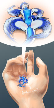 Rule 34 | 1girl, anus, blush, breasts, cross-section, deliciousorange, feathers, female focus, glaucus atlanticus, highres, holding, long image, mini person, minigirl, monster girl, nipples, nude, original, pussy, sea slug, small breasts, solo, tail, tall image, whiskers, yellow eyes