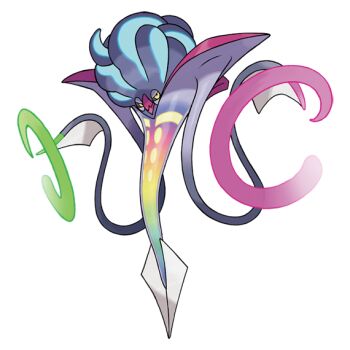 animal_focus artist_request beak closed_mouth full_body gen_6_pokemon malamar mega_malamar mega_pokemon narrowed_eyes nintendo no_humans official_art pokemon pokemon_(creature) pokemon_focus pokemon_legends:_z-a second-party_source solo squid tentacles transparent_background yellow_eyes