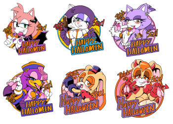 6+girls aku_tojyo alternate_breast_size amy_rose animal_ears artist_name bat_ears bat_girl bell bird_girl blaze_the_cat blush candy cat_ears cat_girl cat_tail collar commentary condom condom_in_mouth costume cream_the_rabbit cum demon_costume demon_tail dessert english_commentary english_text fangs food furry furry_female g-string gloves half-closed_eyes halloween happy_halloween hat headgear hedgehog_girl highres holding holding_condom horns jiangshi_costume loli lollipop male-female_symbol mars_symbol mother_and_daughter mouth_hold multiple_girls neck_bell nipple_tassels pasties rabbit_ears rabbit_girl rabbit_tail red_gloves red_horns revealing_clothes rouge_the_bat rouge_the_bat_(witch) signature sonic_(series) sonic_riders sonic_riders_(series) sonic_runners suggestive_fluid tail thong tongue tongue_out top_hat underwear used_condom vampire_costume vanilla_the_rabbit venus_symbol wave_the_swallow