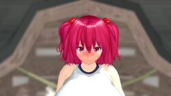 1girl 3d animated anus artist_name ass audible_music backboob black_panties blush bouncing_breasts breasts butt_crack cellphone censored cheerleader clothes_lift crop_top crowd dancing from_above hair_bobbles hair_ornament huge_breasts matching_hair/eyes mikumikudance_(medium) mosaic_censoring navel nipples no_bra onozuka_komachi outdoors panties panty_pull phone pom_pom_(cheerleading) ponkanman pussy red_hair reflection short_hair skirt skirt_lift solo_focus sound standing tagme touhou twintails underboob underwear video