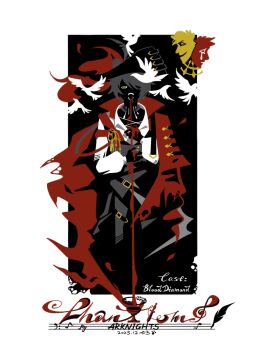 1boy animal_ears arknights belt bird black_belt black_gloves black_pants black_vest blood blood_from_mouth cat_boy cat_ears character_name collared_shirt copyright_name dated flat_color full_body gloves hao_xiang_shi_hai_chang_lao_fan hat highres long_sleeves looking_at_viewer male_focus mask no_lineart open_mouth pants phantom_(arknights) shirt short_hair solo standing teeth unworn_mask vest white_shirt yellow_eyes