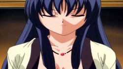 1boy 4girls amaterasu_(izumo) animated ass blonde_hair blue_eyes blue_hair bouncing_breasts breasts brown_hair cleavage closed_eyes confused covered_erect_nipples covering_own_mouth crowd feet flashback glasses green_eyes happy headband highres hug izumo japanese_clothes large_breasts legs long_hair looking_at_viewer miko multiple_girls open_mouth ponytail purple_eyes running see-through_clothes smile socks sound surprised tears thighs touma_hikaru twintails video