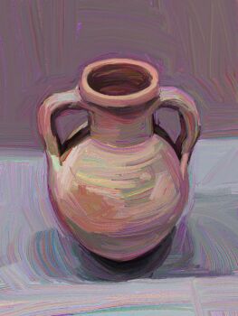 Rule 34 | close-up, commentary, highres, no humans, object focus, original, painterly, still life, twulfs, vase