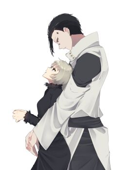 couple height_difference highres kagurabachi kuguri_(kagurabachi) size_difference spooning toto_(kagurabachi)