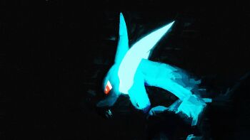 Rule 34 | blue fire, breath weapon, breathing fire, charizard, dim lighting, fire, from side, gen 1 pokemon, glowing, highres, mega charizard x, mega pokemon, nintendo, no humans, open mouth, pokemon, pokemon (creature), pokemon focus, profile, rivalclay