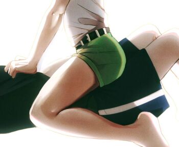 2boys ass bare_legs barefoot feet gon_freecss hunter_x_hunter imminent_penetration killua_zoldyck leg_focus legs lying madhouse male male_focus multiple_boys riding shirt shorts shota shounen_jump smuchpie yaoi