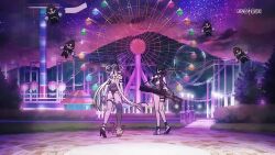 :p animal_ears animated audible_music black_hair blonde_hair blue_eyes blue_hair bouncing_breasts breasts character_request dancing drone elevator fake_animal_ears fate_(series) food hair_ornament hat horns huyan_zhuo_(fate) japanese_clothes kimono large_breasts letter mask multiple_girls night ocean official_art one_eye_closed pointy_ears popsicle promotional_art sound star-shaped_pupils star_(symbol) sunglasses sunglasses_on_head sunset swimsuit symbol-shaped_pupils tablet_pc tongue tongue_out umbrella video walking water water_gun wet