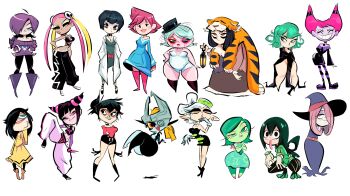 +_+ 10s 1girl 6+girls ahoge arched_back arms_behind_back ass asui_tsuyu bags_under_eyes bare_shoulders belt black_bow black_dress black_eyes black_footwear black_gloves black_hair black_headwear black_pants black_pantyhose black_shirt black_shorts blazer blonde_hair blue_dress blue_eyes blue_hair blush blush_stickers bodysuit boku_no_hero_academia boots borrowed_character bow bowl_cut breasts brown_footwear capcom cherry_(studio_killers) choker closed_eyes collar collarbone colored_sclera colored_skin crop_top crossed_arms crossover dark-skinned_female dark_skin dc_comics detached_collar detached_sleeves disgust_(inside_out) disney doctor dress drill_hair earrings eyeshadow fang finger_to_mouth fingerless_gloves floating full_body gloves gorillaz green_bodysuit green_dress green_eyes green_footwear green_hair green_pantyhose green_skin hair_over_one_eye hair_tie half-closed_eyes han_juri hand_on_own_hip hand_to_head hand_up hands_in_pockets hands_on_own_hips hands_up hat hat_bow head_rest headgear herny highres indivisible inkling inside_out jacket jewelry jinx_(dc) kumatora kuroki_tomoko lab_coat lantern leg_lift leggings legs_apart legs_up lips little_witch_academia long_hair long_sleeves long_tongue looking_at_viewer looking_to_the_side looking_up makeup marie_(splatoon) matching_hair/eyes medium_breasts midna midriff mini_hat mini_top_hat mother_(series) mother_3 multicolored_hair multicolored_skin multiple_girls navel necklace necktie nintendo no_panties noodle_(gorillaz) object_on_head off_shoulder one-punch_man open_mouth orange_eyes orange_hair original pants pantyhose pelt pelvic_curtain persona persona_5 pigeon-toed pink_eyes pink_footwear pink_gloves pink_hair pink_neckwear pixar platform_footwear platform_heels plumeria_(pokemon) plump pointy_ears pokemon pokemon_sm purple_dress purple_footwear purple_hair purple_headwear purple_pantyhose purple_sweater quad_tails raised_eyebrow razmi_(indivisible) red_eyes red_neckwear runny_makeup school_uniform shirt shoes short_dress short_hair short_jumpsuit shorts simple_background skindentation skirt sleeveless sleeveless_dress sleeveless_shirt small_breasts smile spiked_collar spikes splatoon_(series) split squatting standing standing_on_one_leg strapless strapless_dress street_fighter striped_clothes striped_pantyhose studio_killers sucy_manbavaran sweater takemi_tae tatsumaki team_skull teen_titans teeth tentacle_hair the_legend_of_zelda the_legend_of_zelda:_twilight_princess thick_thighs thighs tongue tongue_out top_hat twin_drills two-tone_hair two-tone_skin watashi_ga_motenai_no_wa_dou_kangaetemo_omaera_ga_warui! white_background white_footwear white_gloves white_hair white_shirt wide_hips witch_hat yellow_eyes yellow_jacket yellow_sclera yellow_skirt zone-tan