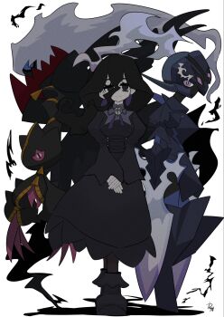 Rule 34 | 1girl, absurdres, banette, ceruledge, darkrai, gen 3 pokemon, gen 4 pokemon, hex maniac (pokemon), hex maniac (pokemon legends: z-a), highres, ida (idalol490), legendary pokemon, mega banette, mega pokemon, mythical pokemon, nintendo, pokemon, pokemon (creature), pokemon legends: z-a