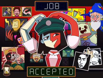 Rule 34 | 6+boys, 6+girls, bags under eyes, bald, bandages, bandages over eyes, beard, black hair, brown hair, cat, cat girl, censored, censored identity, coin, colored teeth, coral, coral glasses, dog, dratula (ena), earrings, ena: dream bbq, ena (dream bbq), ena (series), everyone, facial hair, froggy (ena), full beard, glasses, grin, hat, highres, hoarder alex (ena), hourglass, hourglass dog, jennymas289, jewelry, kane (ena), laurel (ena), long beard, long hair, mask, multiple boys, multiple girls, mustache, official style, old, old man, old woman, paperclip, pointy ears, ponytail, receptionist (ena), red hair, salesperson ena, shaman (ena), shirt, short hair, shoryo (ena), smile, sweat, t-shirt, taski maiden (ena), taski maiden companion, the suspicious man (ena), theodora (ena), unforgiven frank, very short hair, white hair, wizard, wizard hat